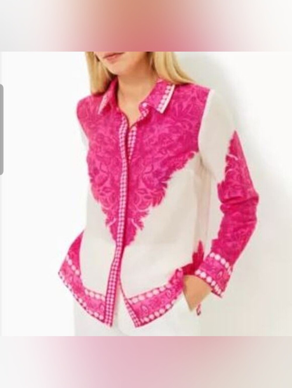 Lilly Pulitzer Kiran Button Down Top XS NWT